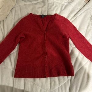 Saks Fifth Avenue Red cashmere sweater